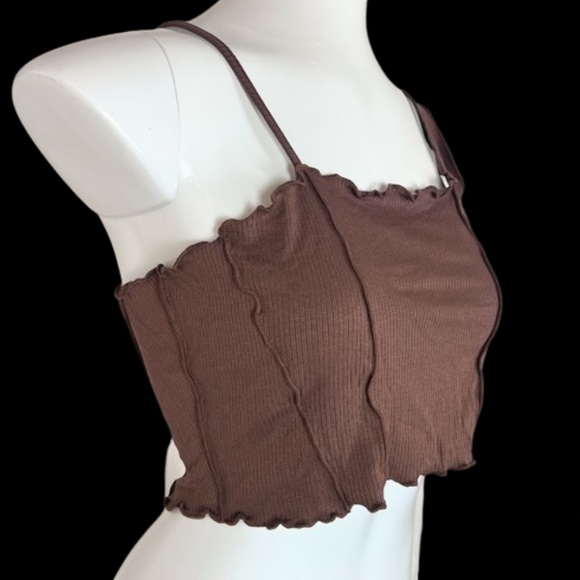 Sexy Shein Ribbed Bandeau NWT Size L 🎉Host Pick🎉 - Picture 3 of 6